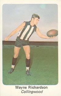 1971 Sunicrust VFL Footy Swap Cards #24 Wayne Richardson Front